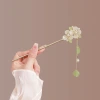 Chinese-style and trendy Hanfu, ancient-style hairpins, high-end look, tassel, step swaying, ancient-style hairpins, cheongsam, new Chinese-style, back of the head, updo hair accessories Specification image